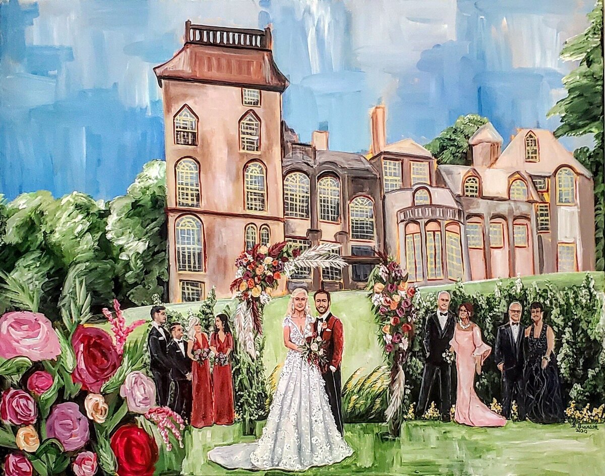 Fonthill Castle Live Wedding Painting