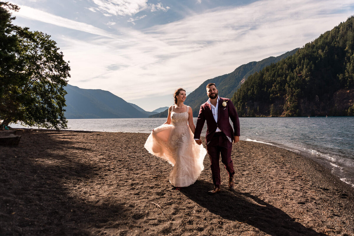 Couple at Nature Bridge Wedding 