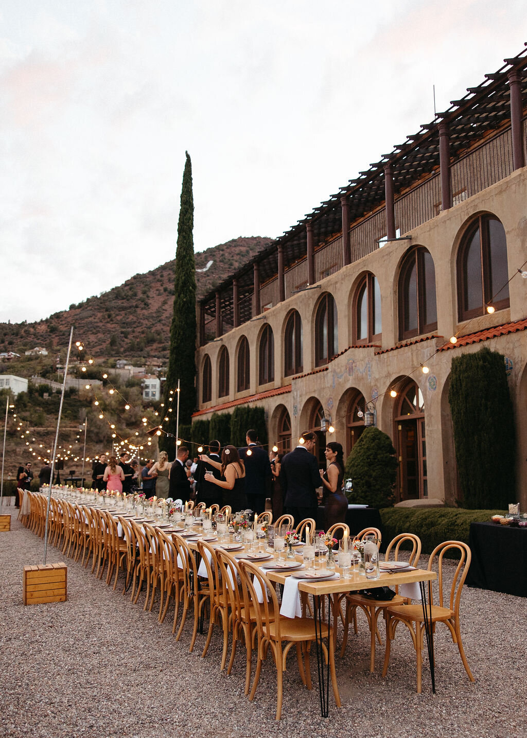 Romantic Jerome, Arizona wedding planned and styled by BTO Events