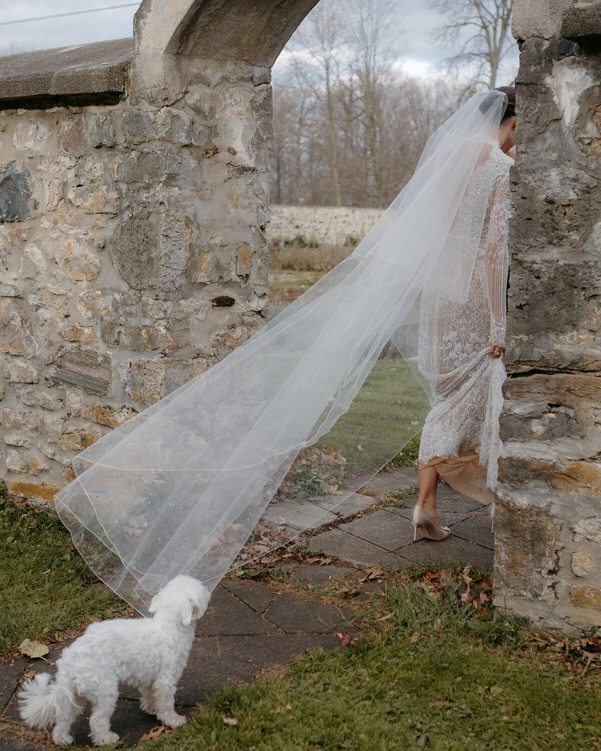 Couple getting married in Toronto, Ontario at Cruickston Park