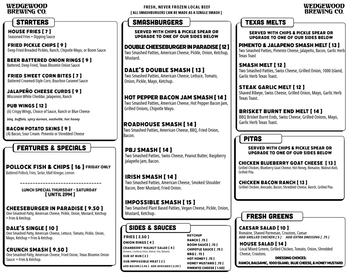 Food Menu, Menu, Food