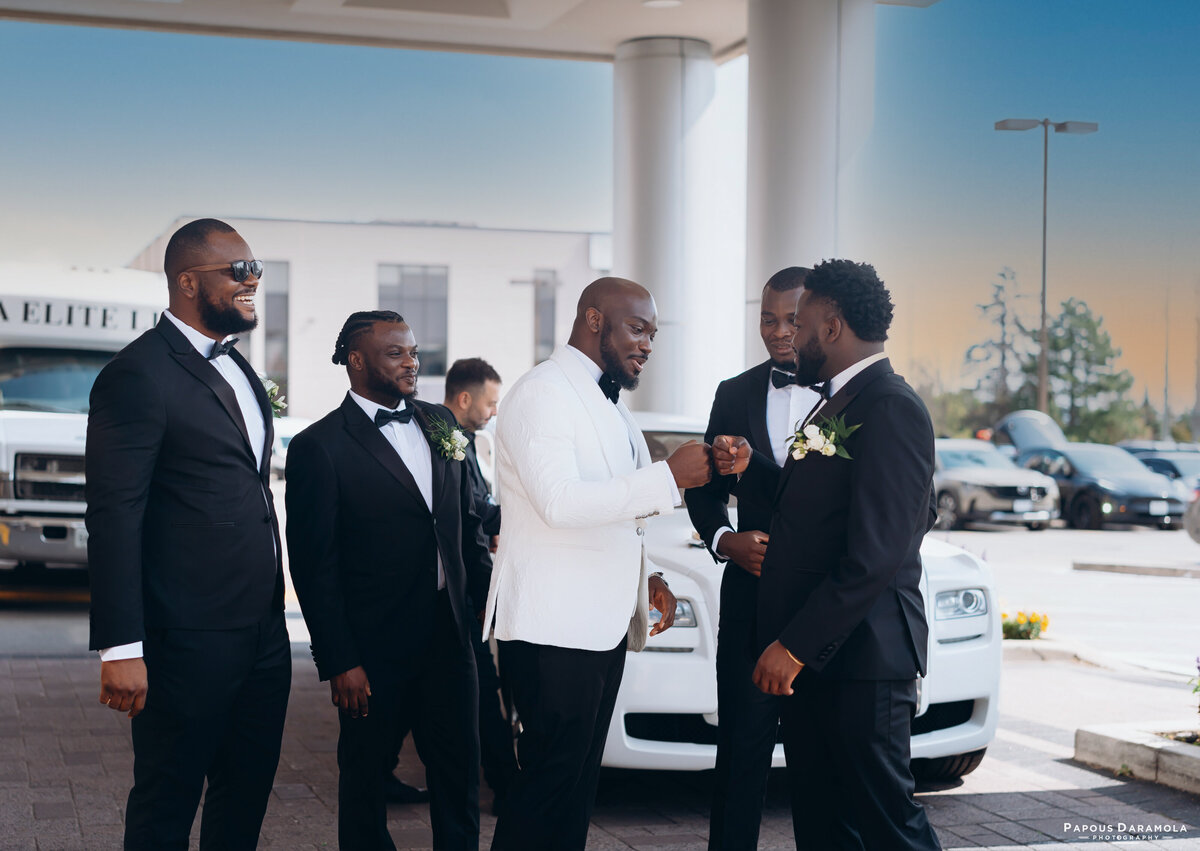 Abigail and Abije Oruka Events Papouse photographer Wedding event planners Toronto planner African Nigerian Eyitayo Dada Dara Ayoola outdoor ceremony floral princess ballgown rolls royce groom suit potraits  paradise banquet hall vaughn 137