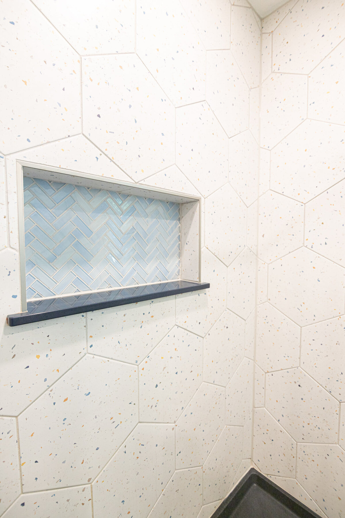 hexagon tiles in bathroom