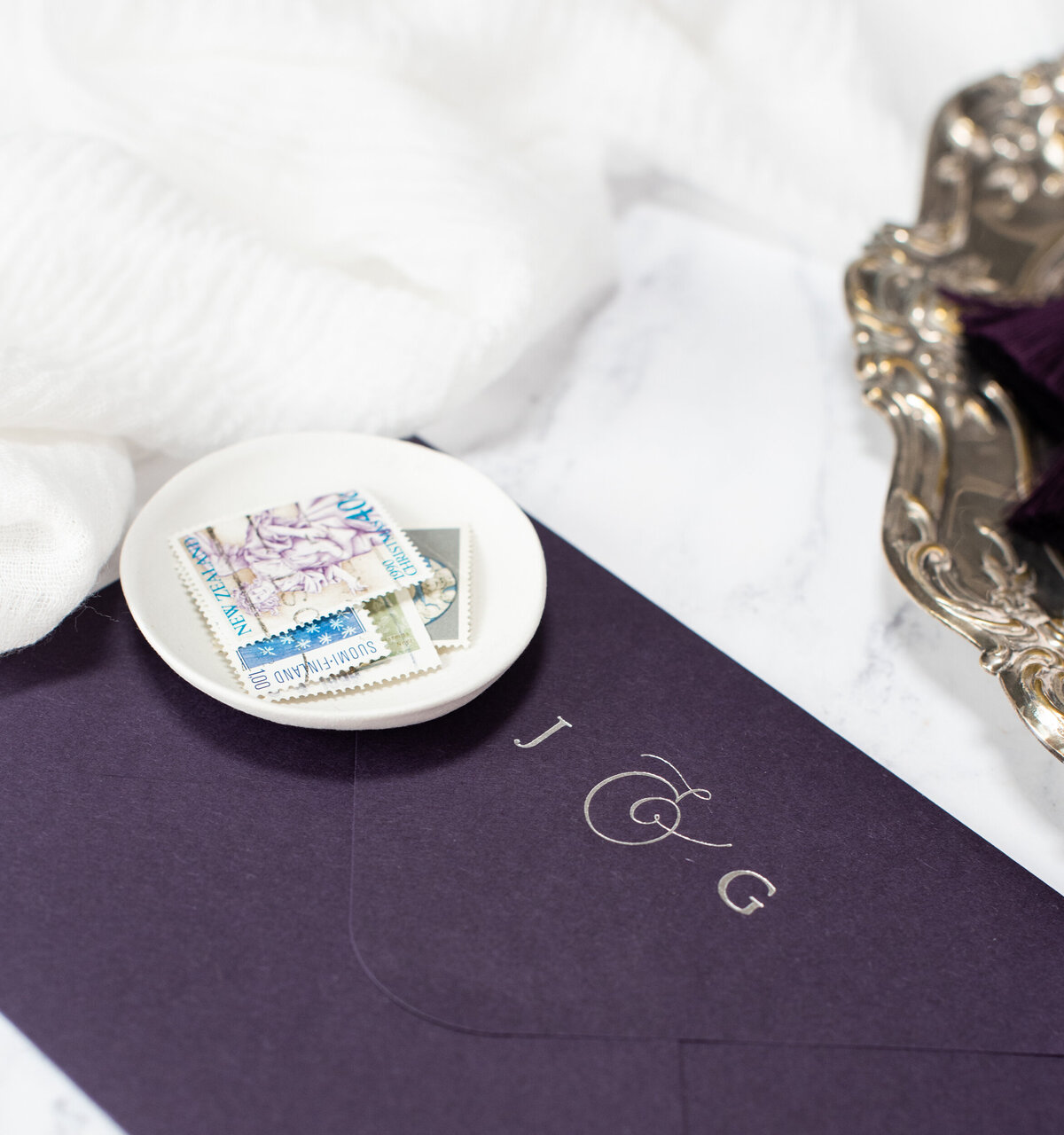 white-olive-design-studio-luxury-bespoke-letterpress-blind-deboss-tassel-wedding-invitation-design-purple-amethyst-4