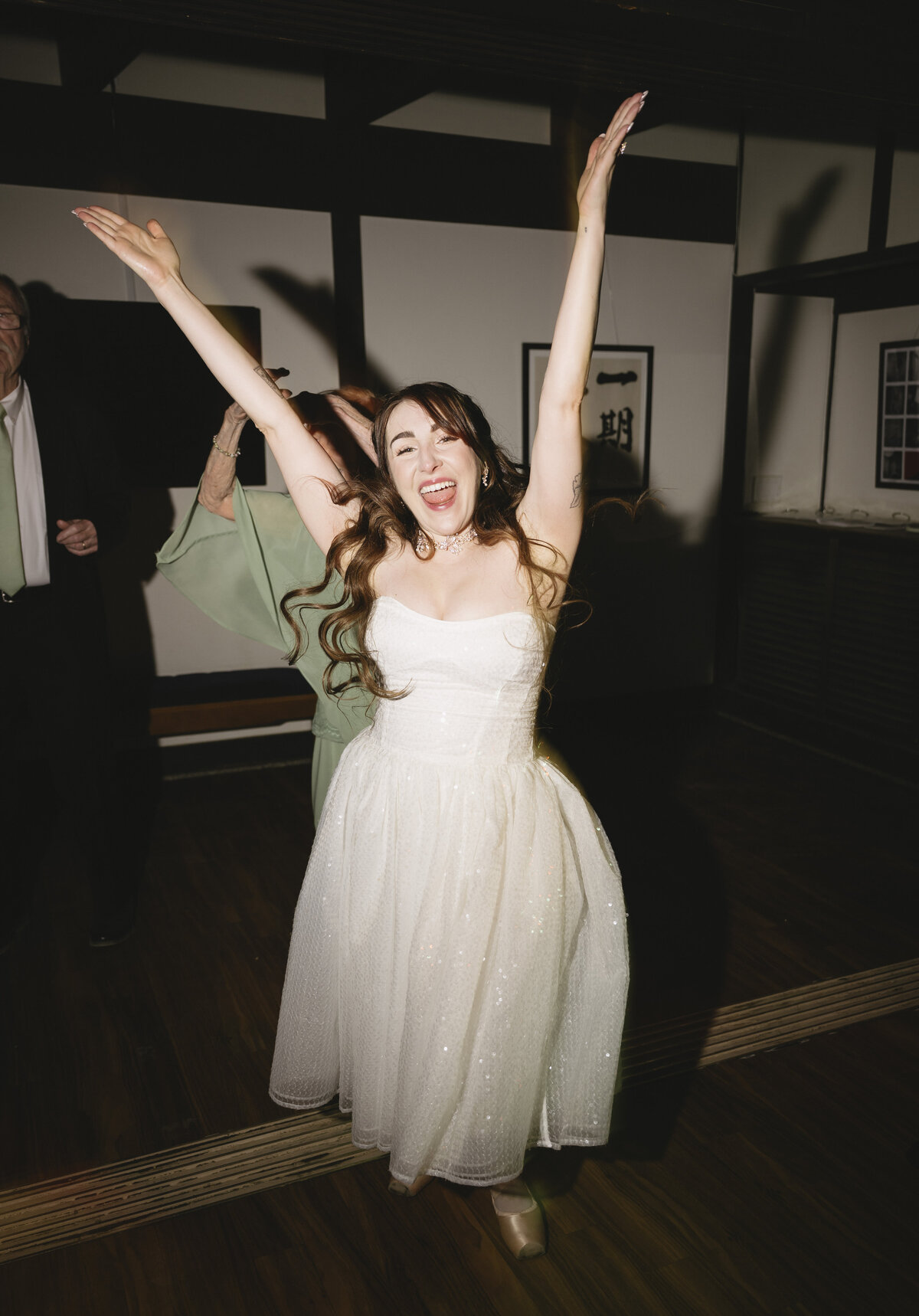 Bride and Groom at Wedding Reception