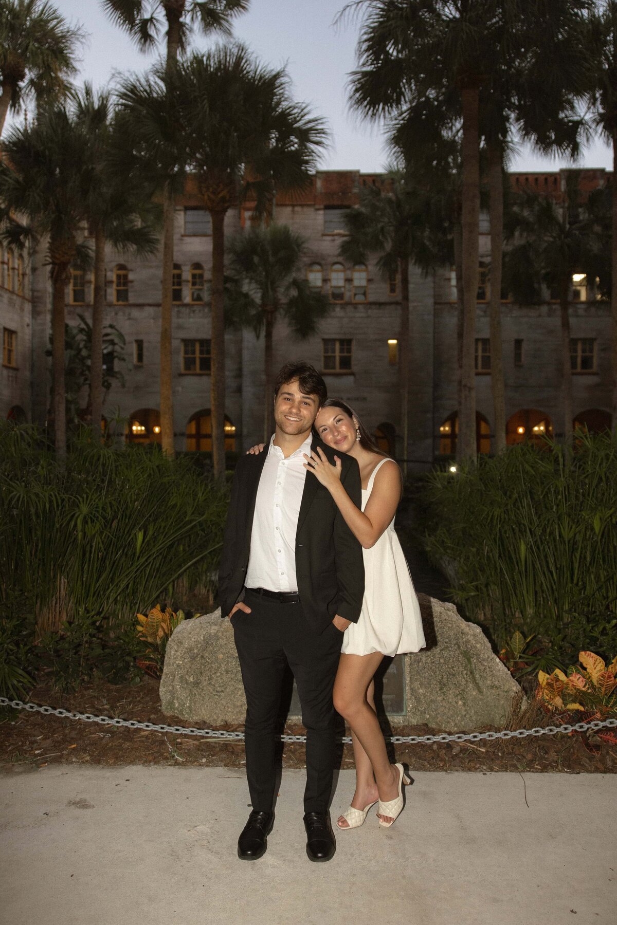 Future bride and groom at the Lightner Museum