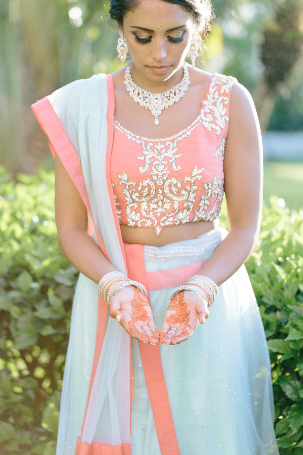 Indian wedding sari's are beautiful, intricate, and colorful.  Photo by Rebecca Cerasani