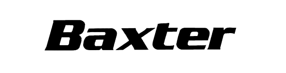 Logo of Baxter, a corporate client featured in the trusted by section of Shannon Kathleen Photography’s branding portfolio.