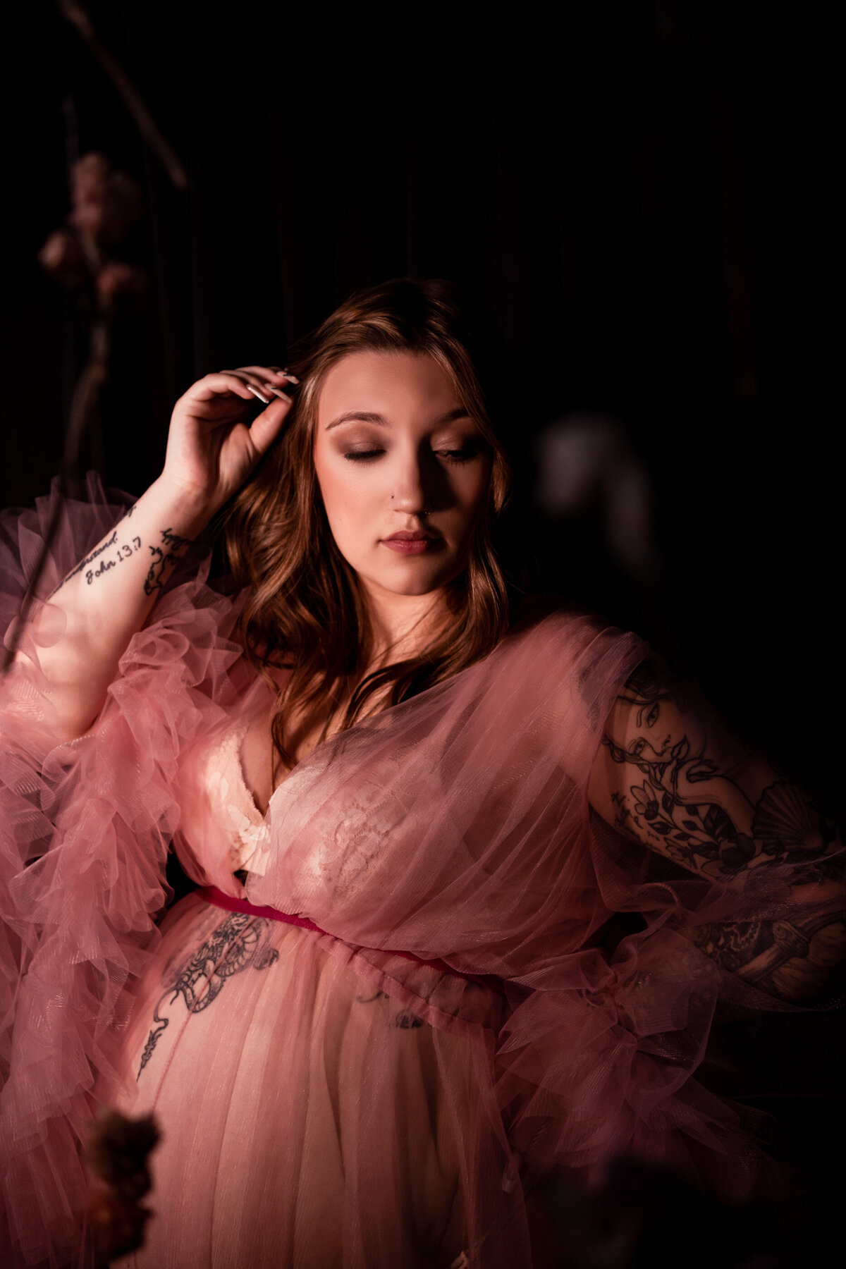 mom to be photoshoot boudoir moody Jim Thorpe