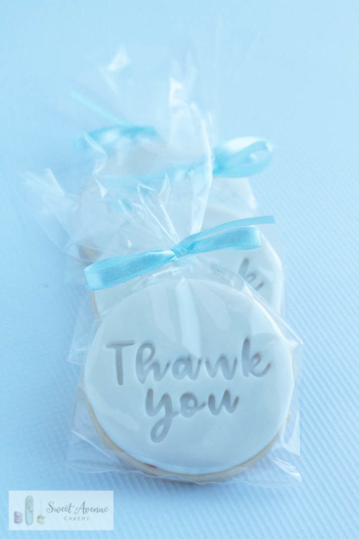thank you sugar cookies favours