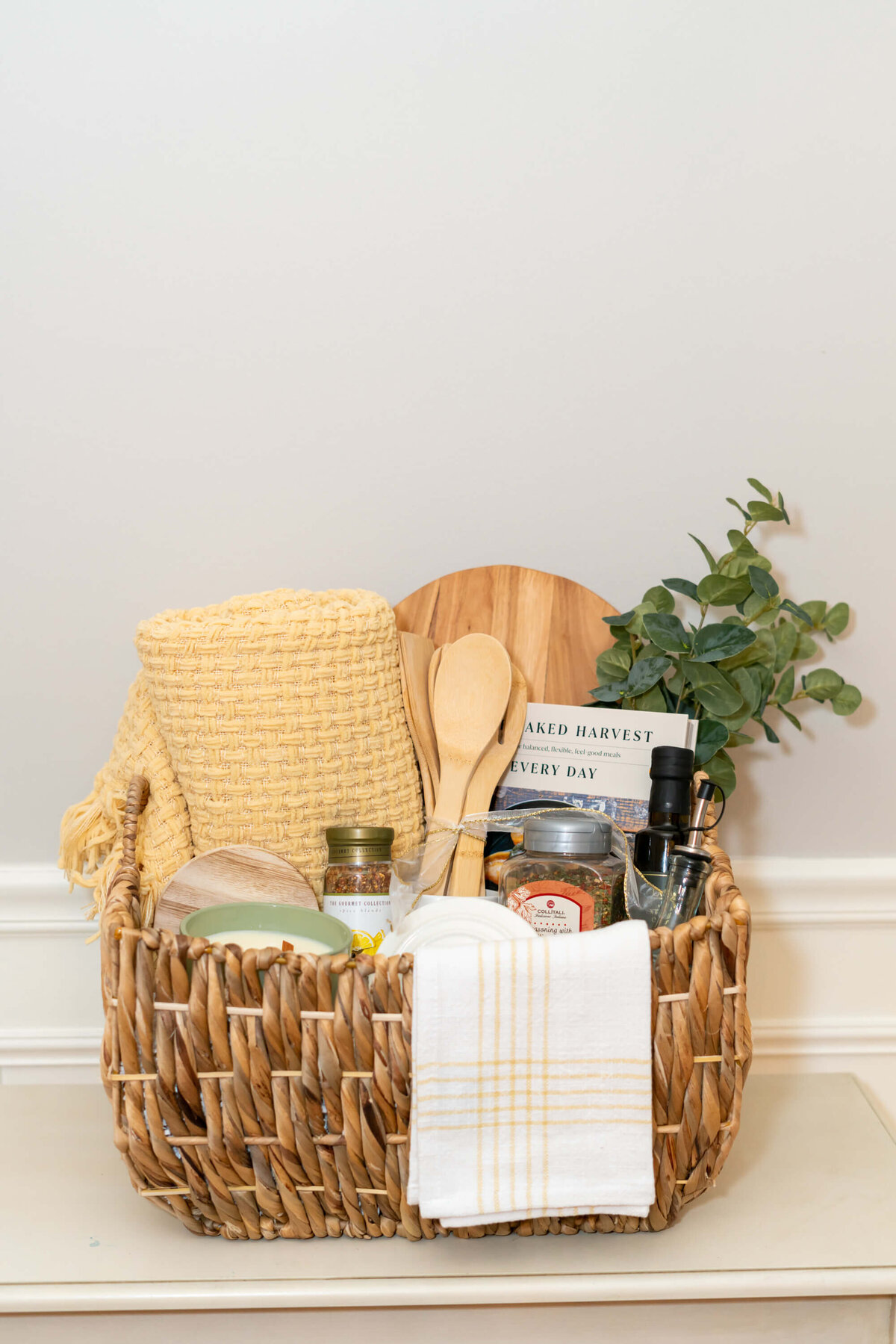 New Home Owner Gift Basket with Kitchen Items