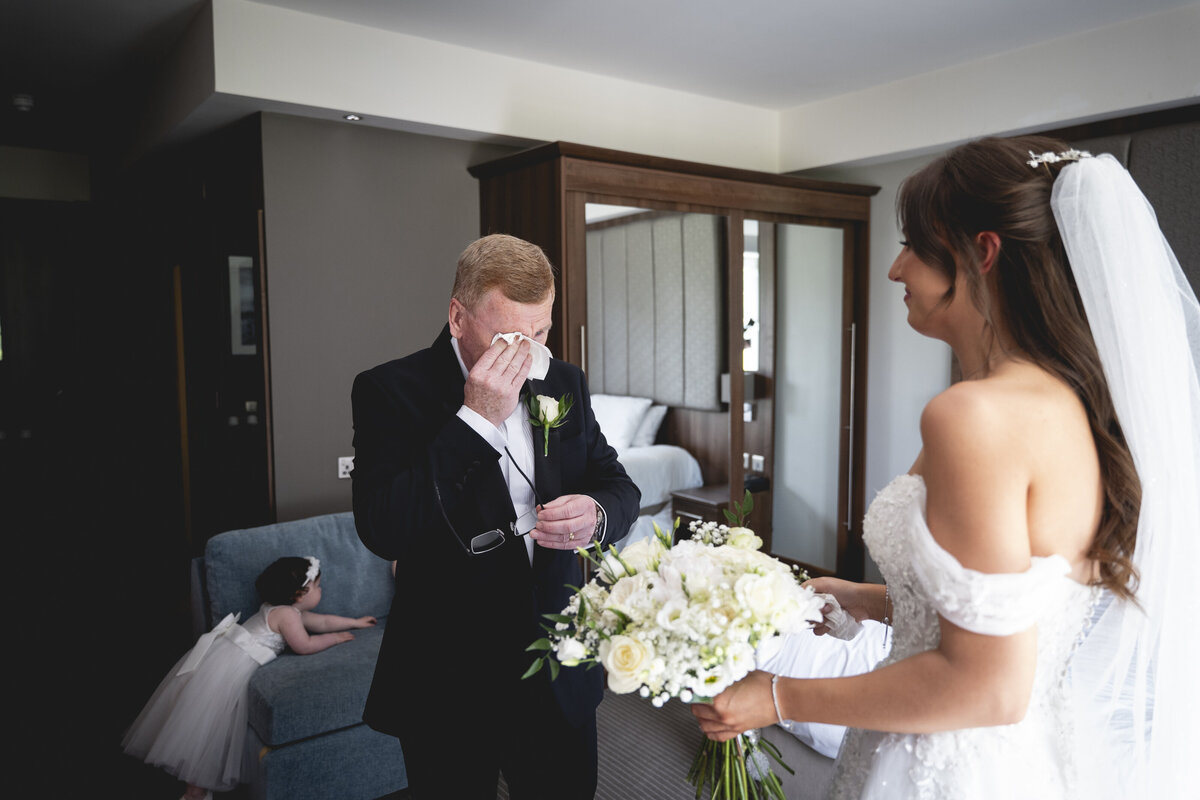 Charlotte's Dad getting emotional