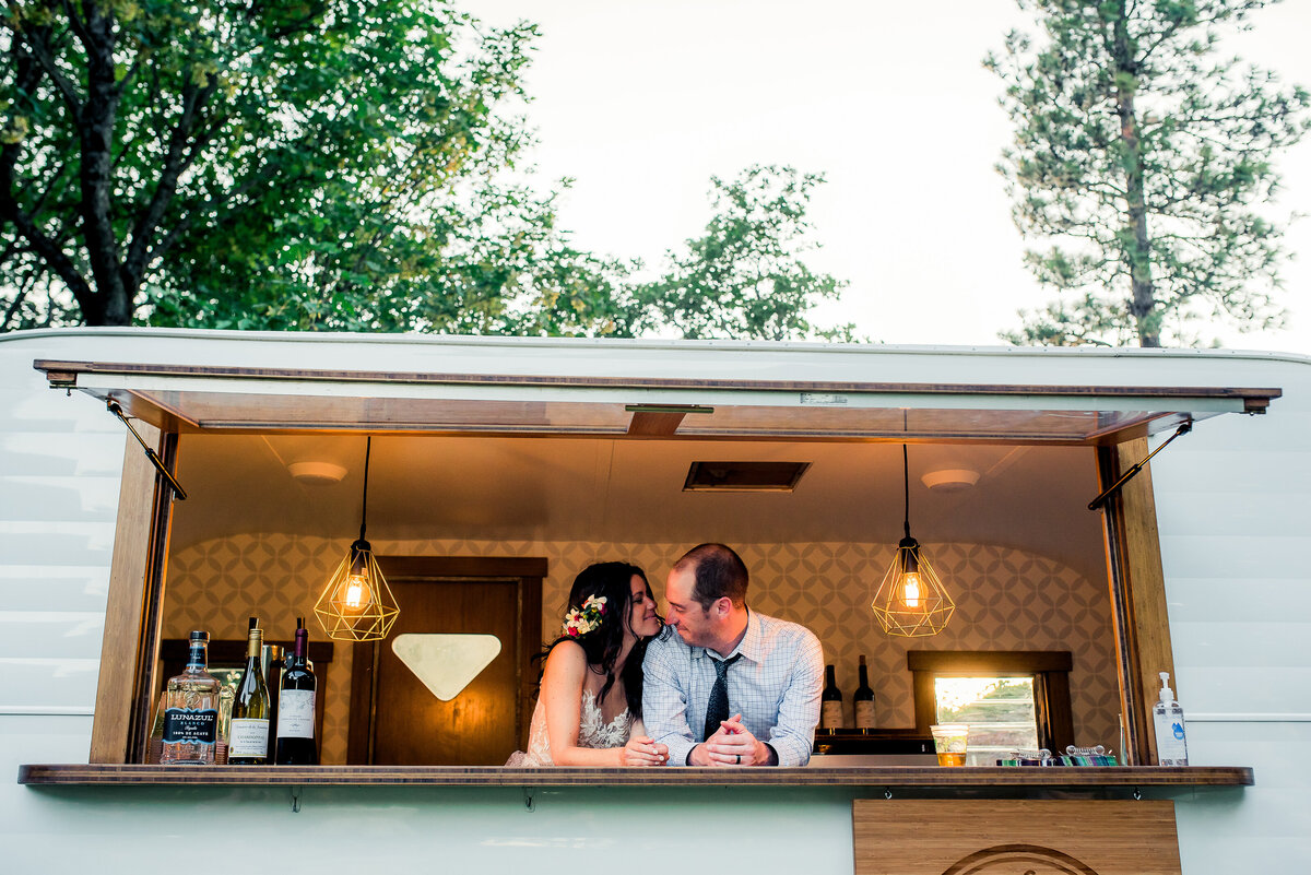 married couple getting drink