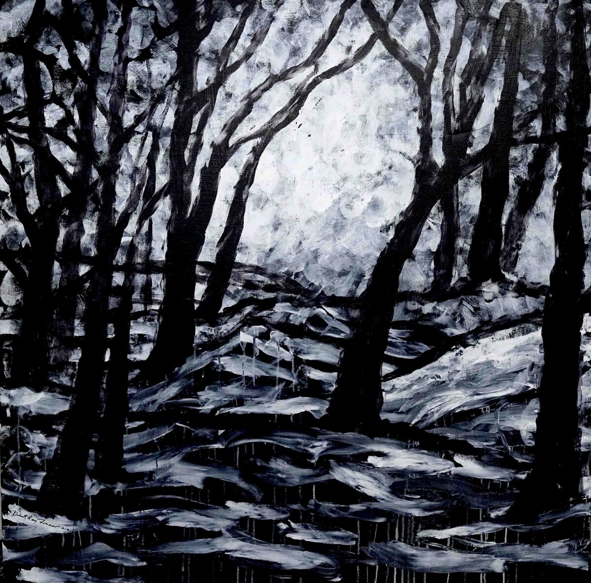 Brent Ray Fraser Winter Penis Scape Painting - 0 1