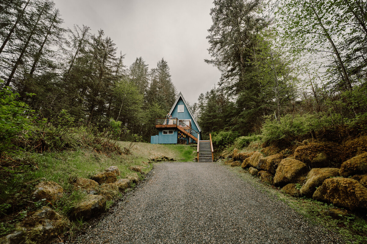 Airbnb sitting middle of forest