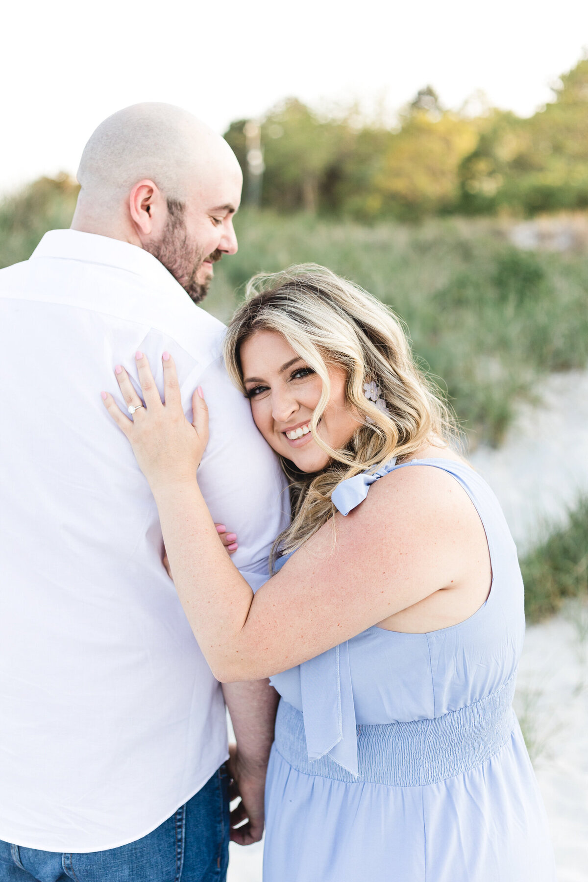 North shore beach engagement shoot