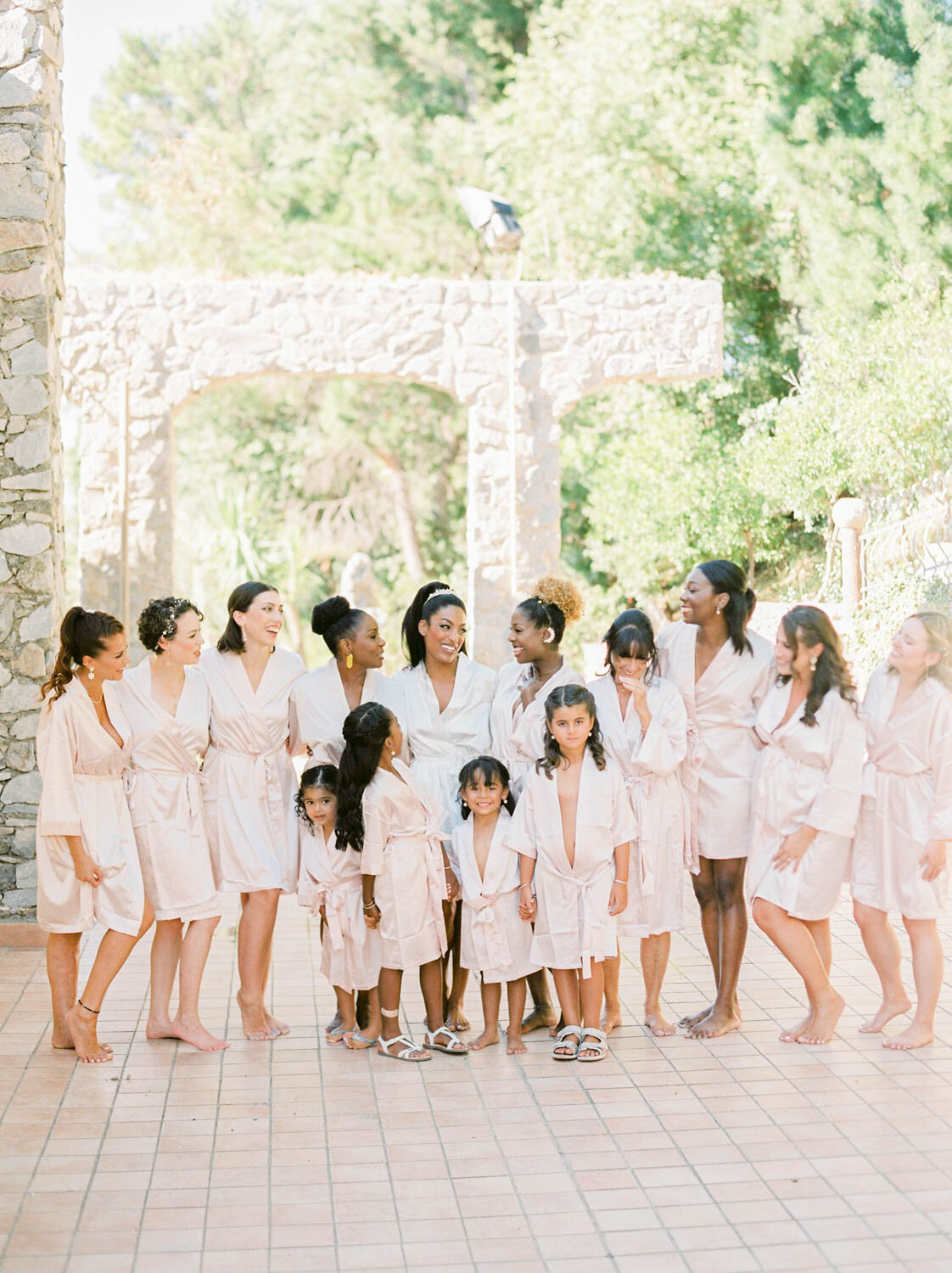 Bridal Party for a wedding in Sicily