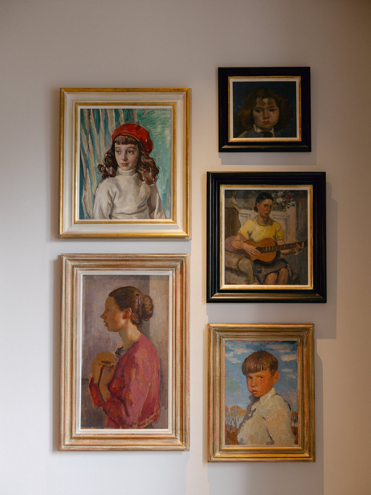 Artwork hanging on wall at Heckfield Place
