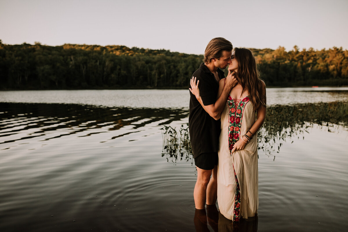 ally-and-nicholas-sunset-engagement-muskoka-summer-golden-hour-beach-8