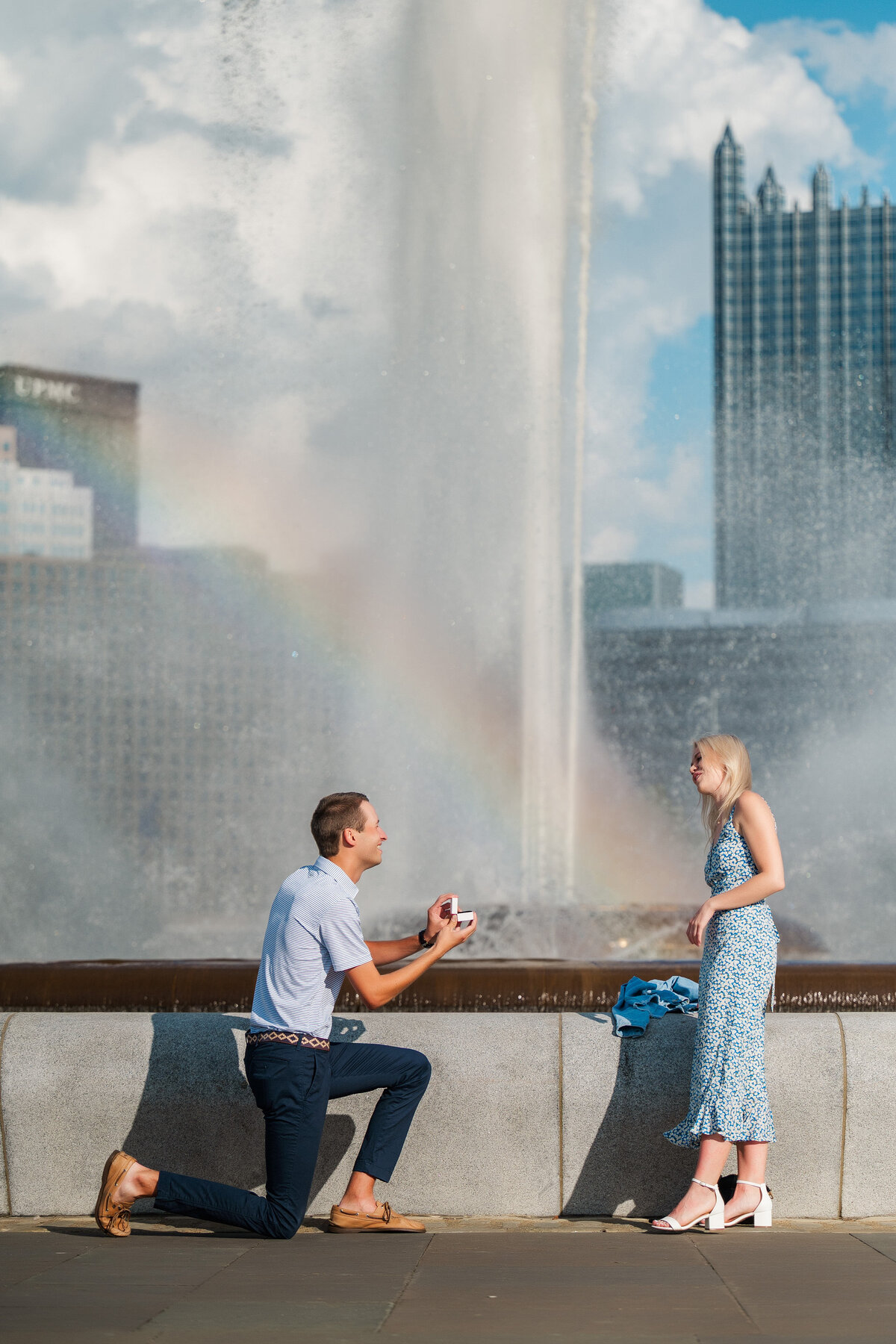 surprise marriage proposal photography point state park pittsburgh