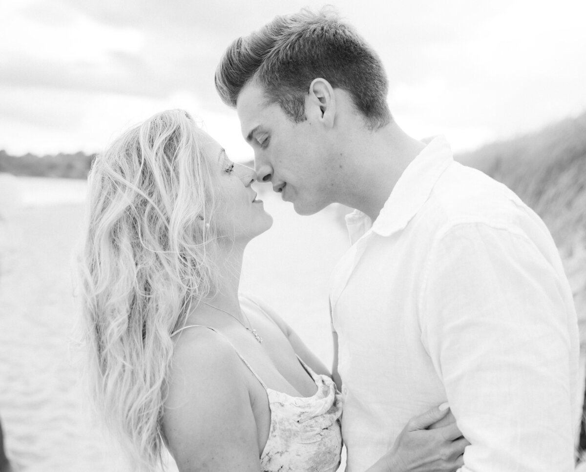 newport beach house engaged couple at second beach splashing in the water  (20)