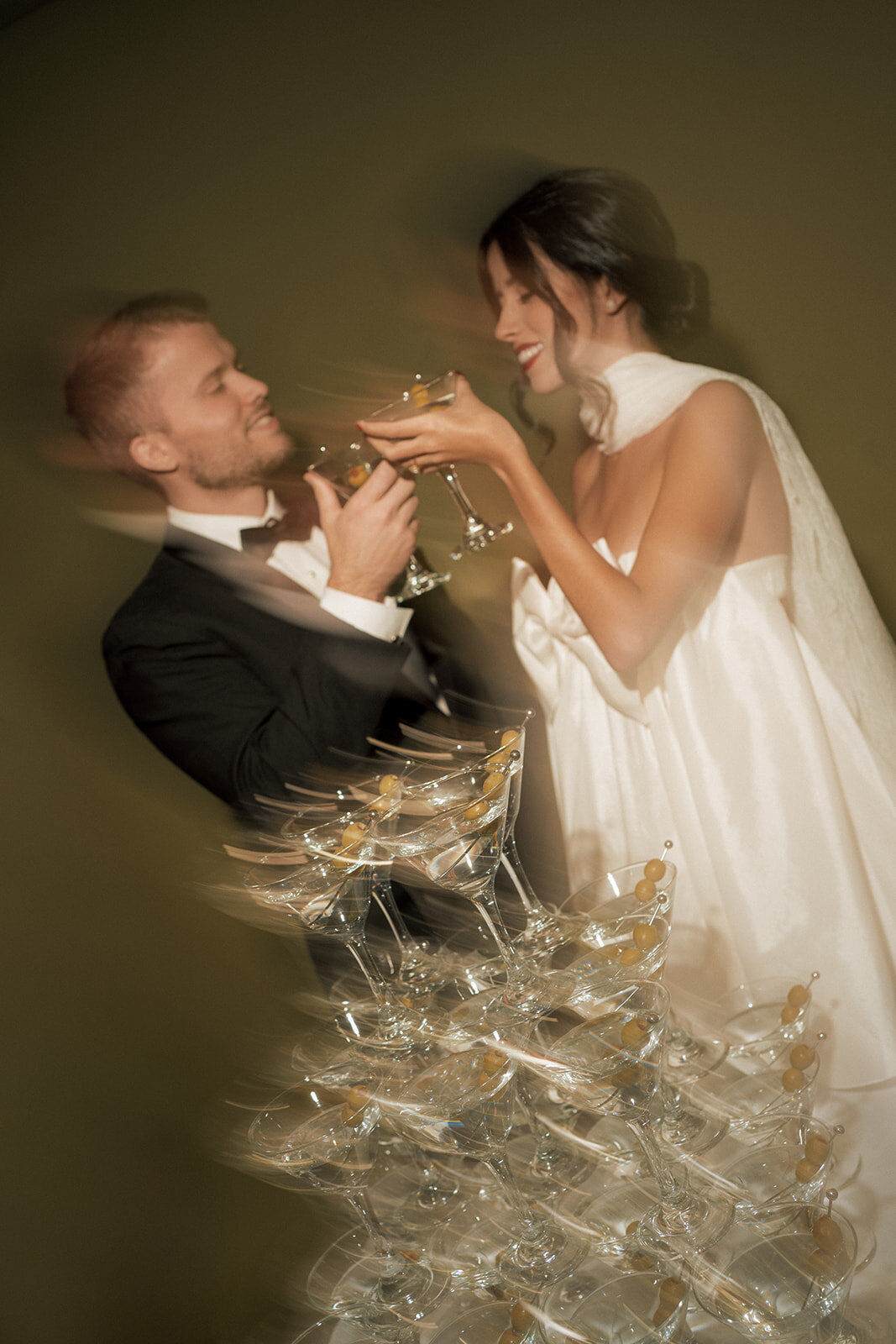 champagne cheers celebrate wedding