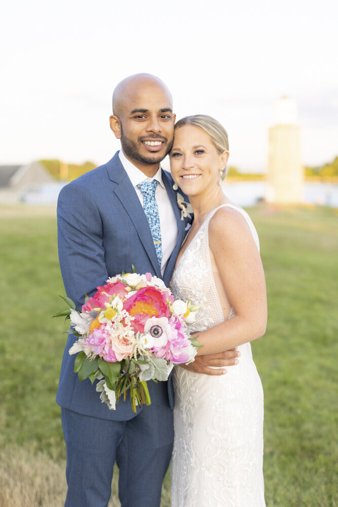 bride and groom portraits - gold shoes and wedding details - branford house wedding