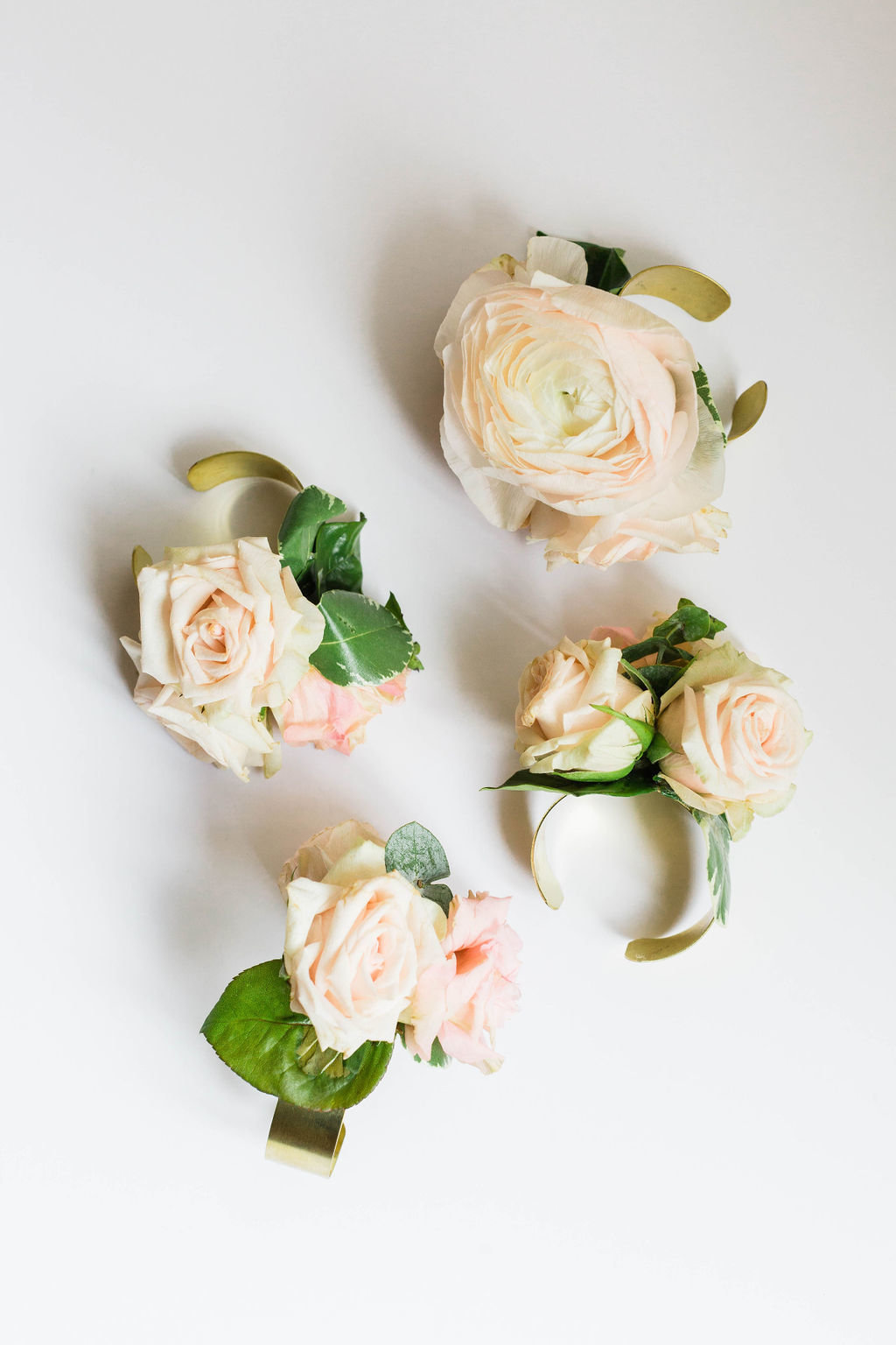 floral wedding cuffs