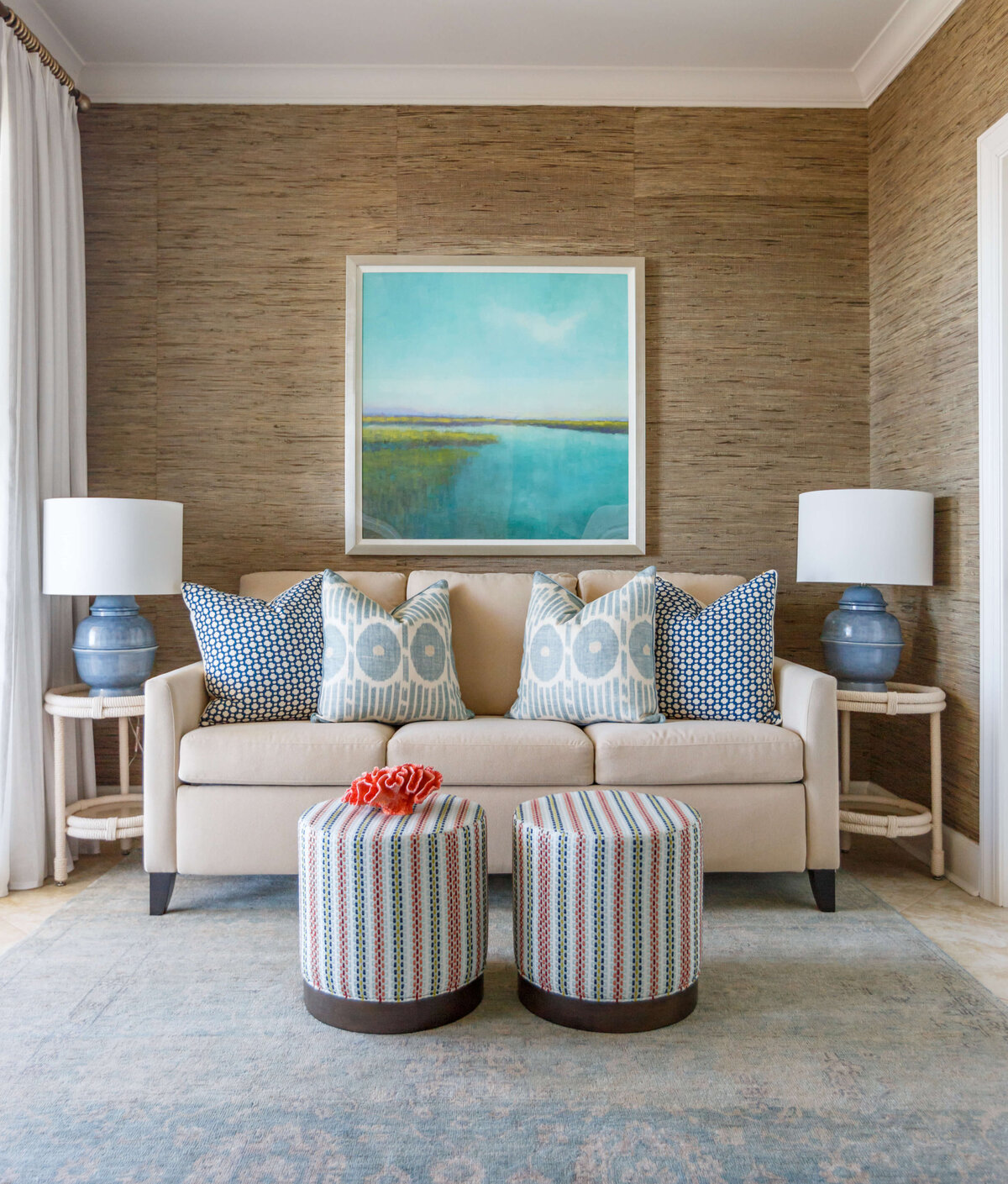 Spyglass Amelia Island Sitting Room Lola Interiors