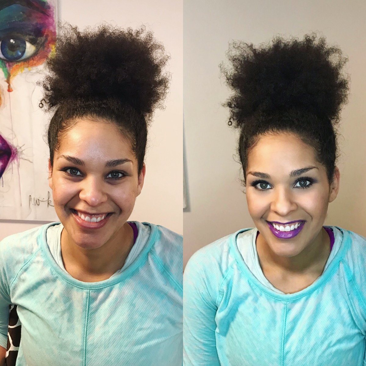 Catrina Before and After Makeup | Natalie Setareh Makeup Artist