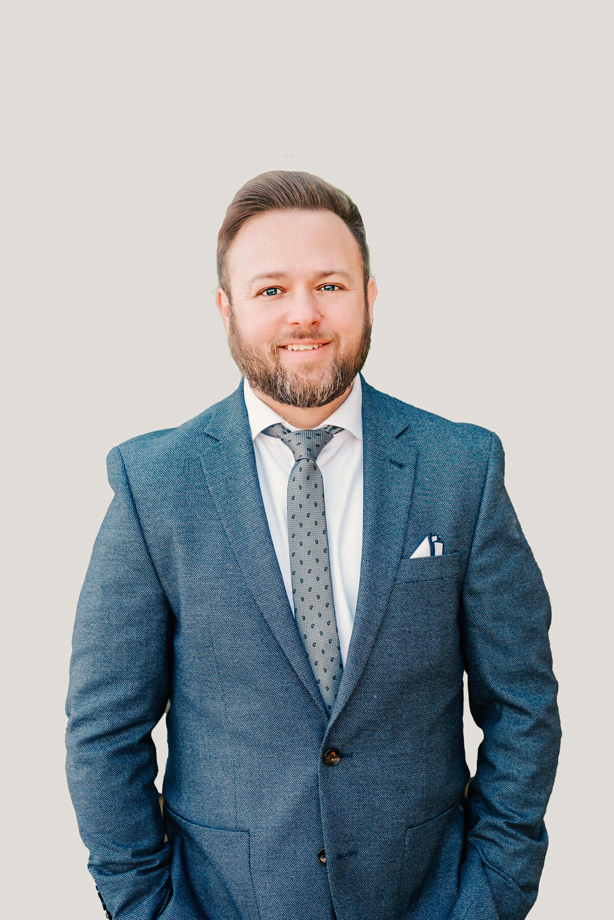 professional headshot against white background captured by Branson MO headshot photographer Jessica Kennedy of The Xo Photography