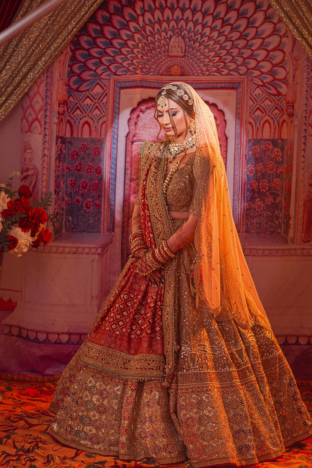 Toronto indian bridal portrait