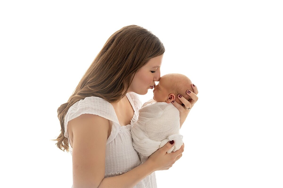 mother with newborn baby photo