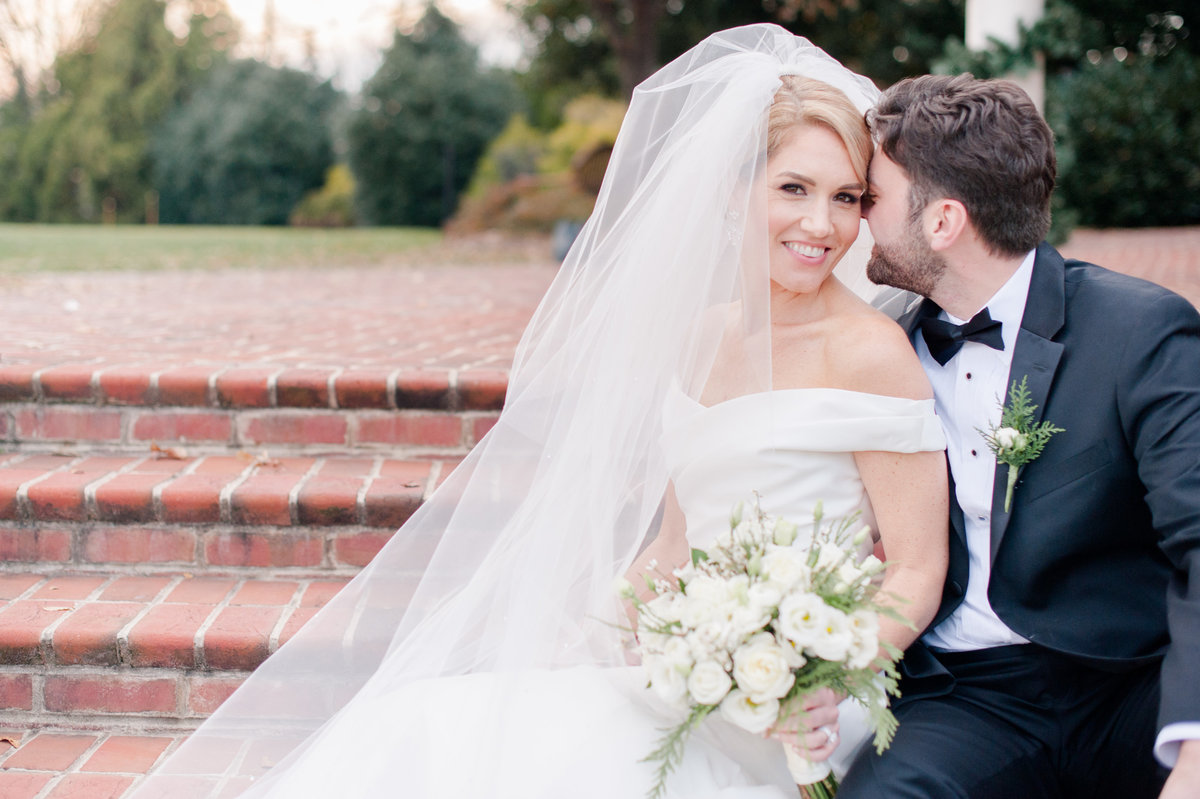 Bride and groom at Washington Golf and Country Club luxury Washington DC wedding