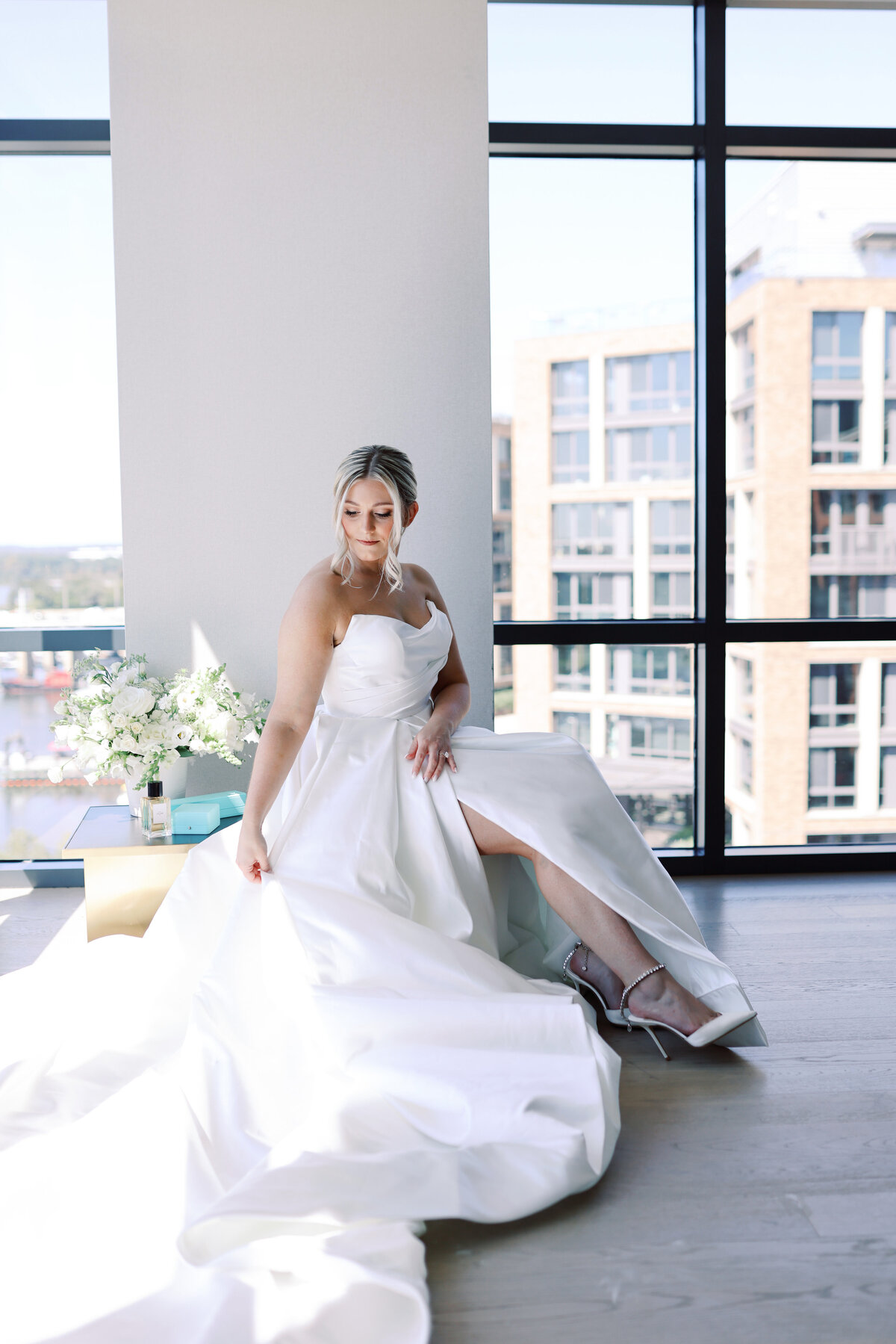 Elegant Waterside Wedding Portraits in Washington DC 18