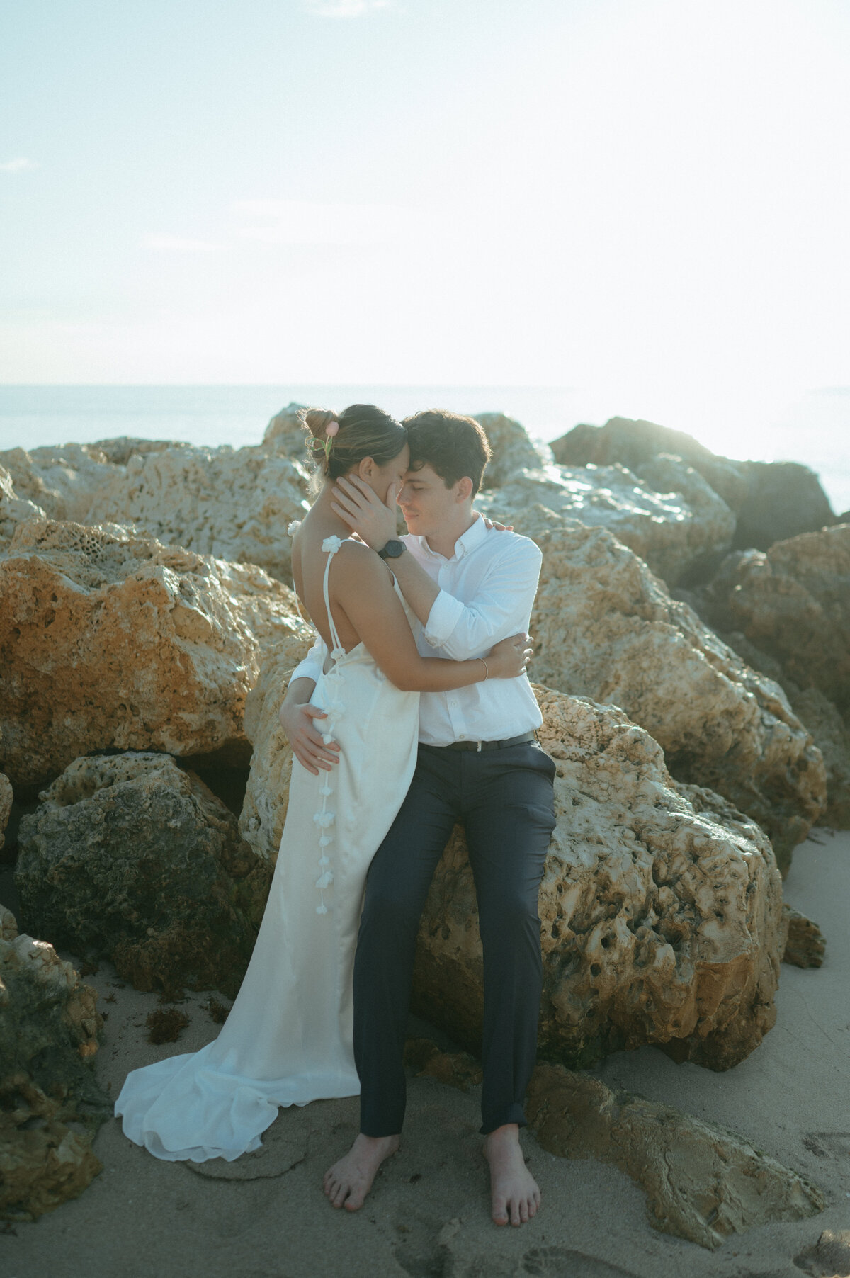 intimate luxury beach elopement