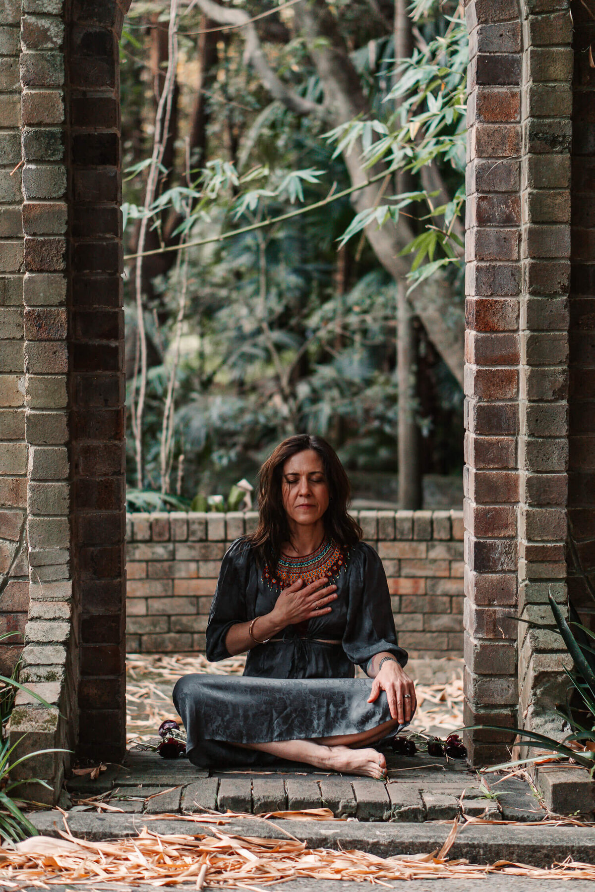 63- forest spiritual yoga photos Emma yogaroo Australia