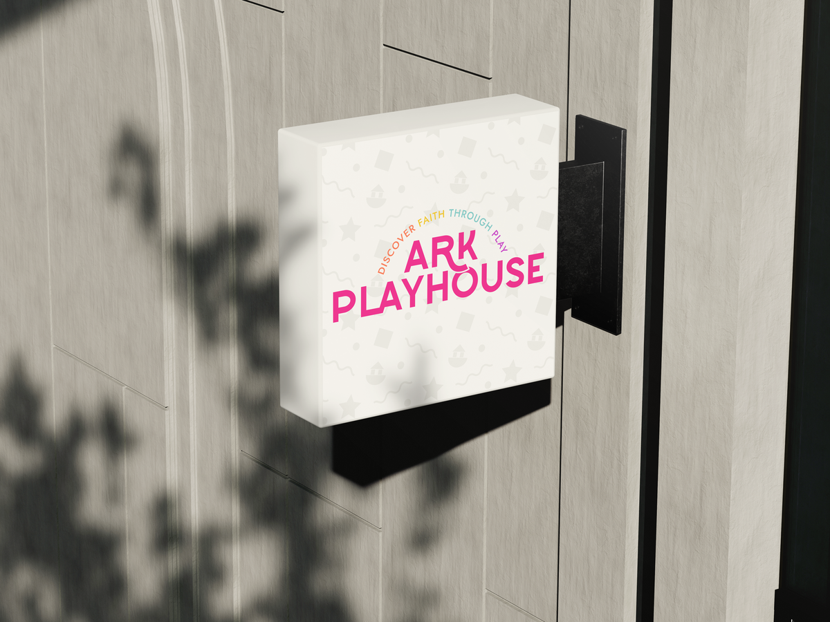 ark sign mockup