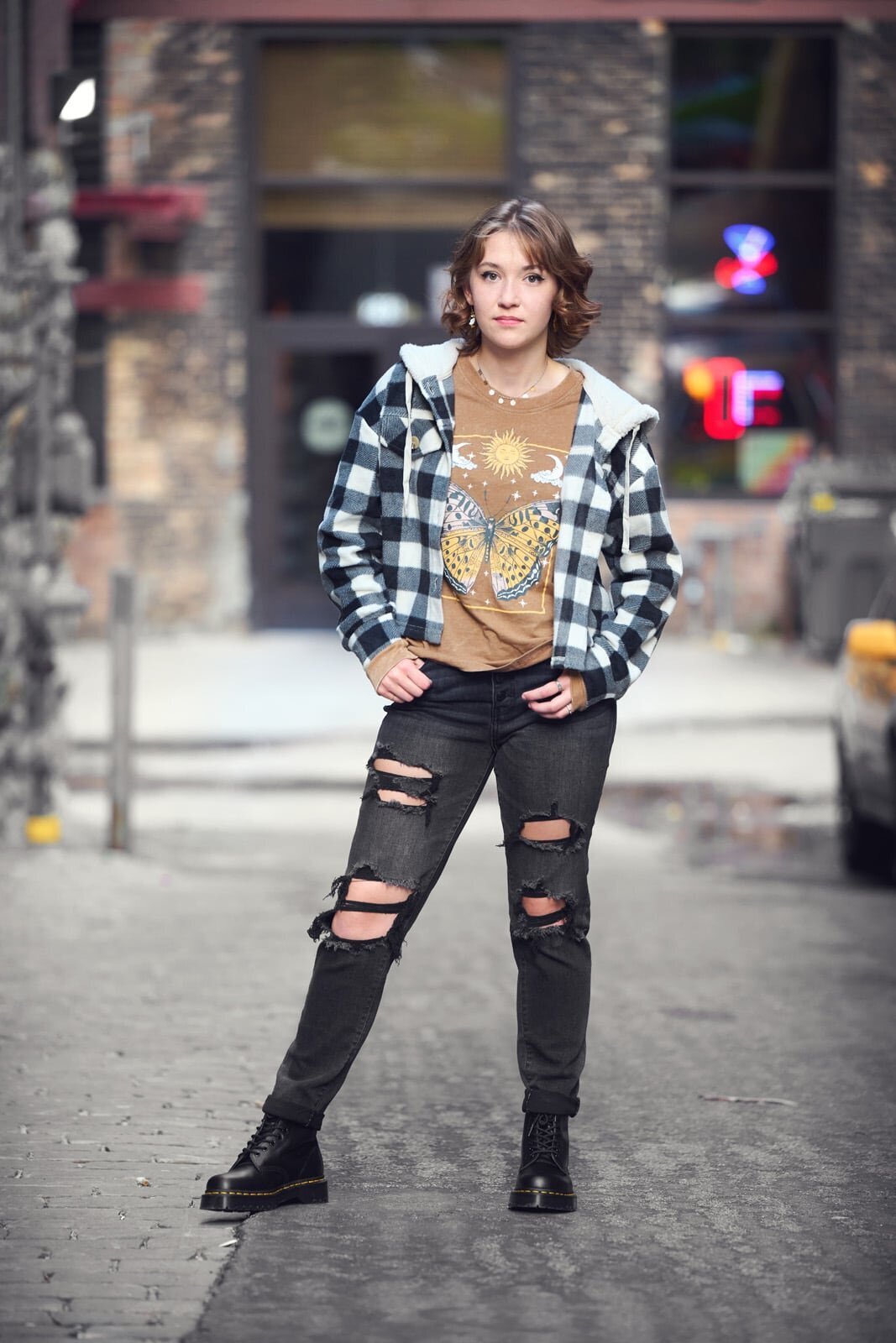 Senior Portraits in Urban Setting-07