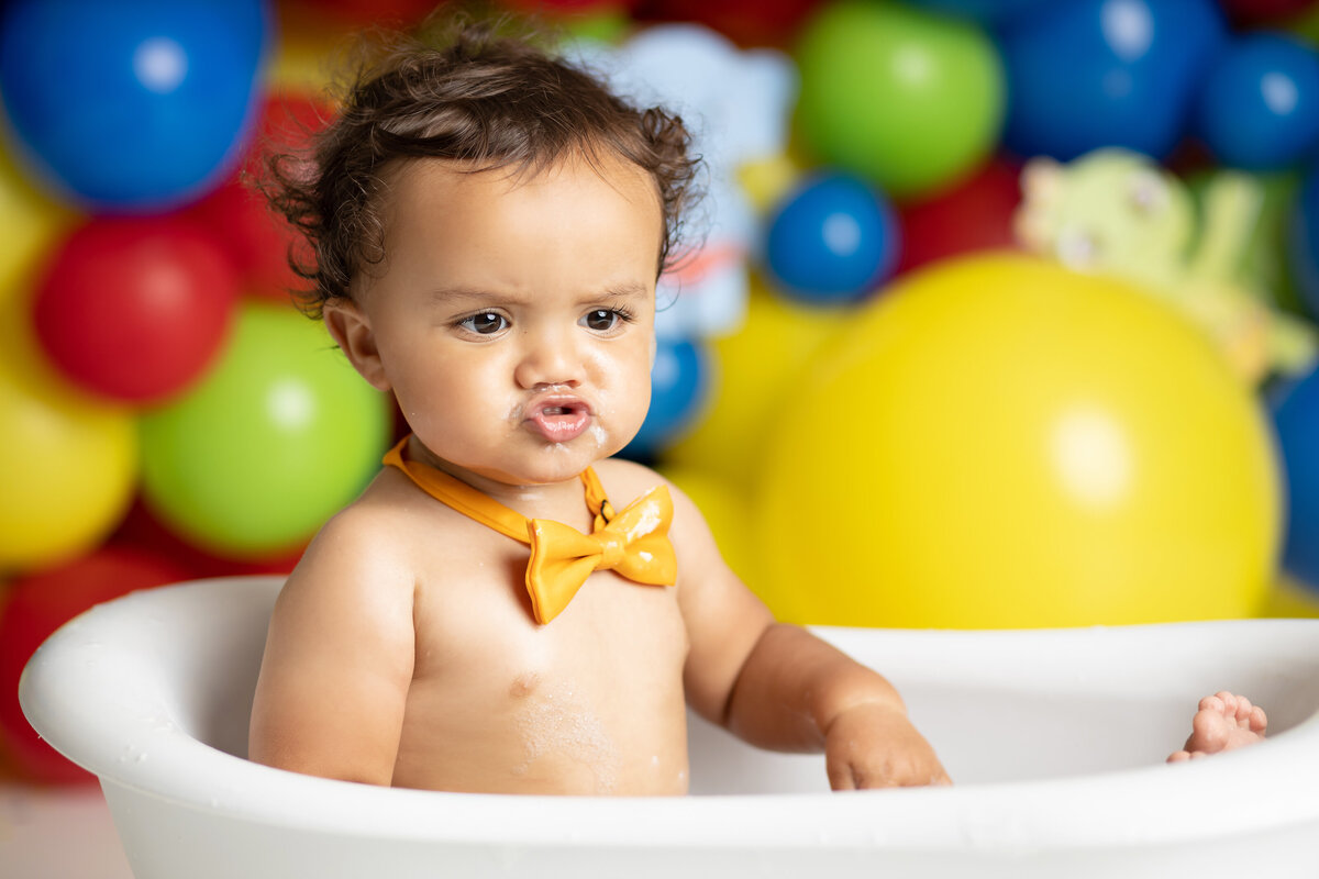 cake smash photography in Fayetteville Georgia