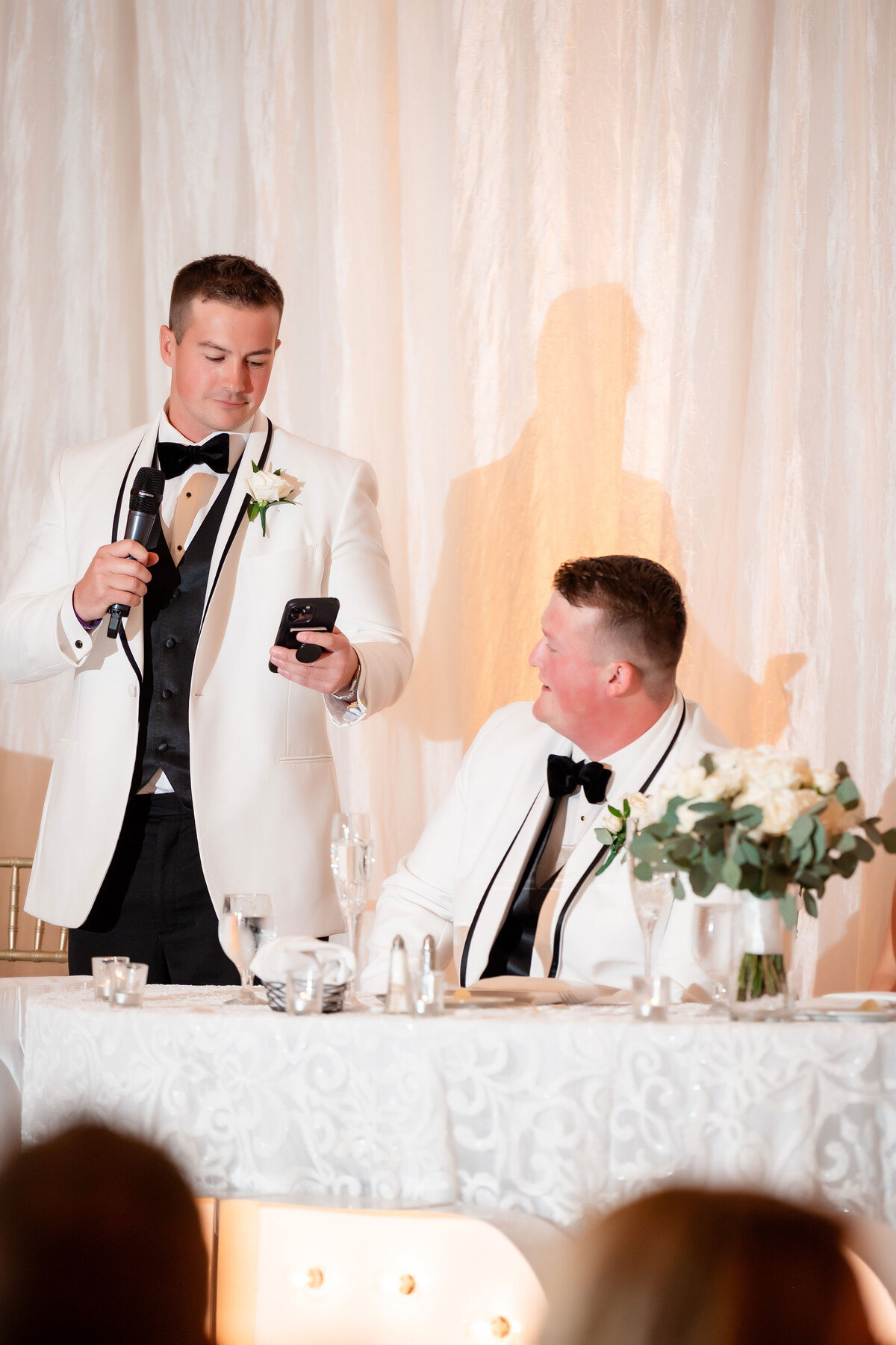 toasts during  Airport Marriott Pittsburgh wedding