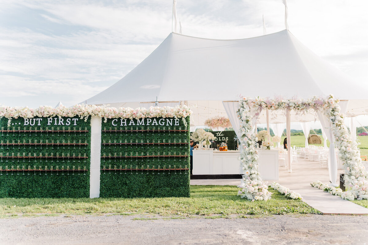Classic Blush & Gold Goodstone Inn Wedding Reception Details Megan Kelsey Photography-1264