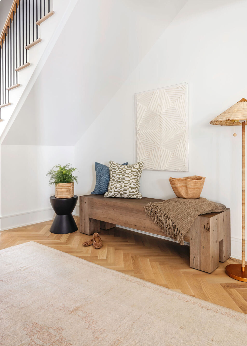 oyster creek studios stripling new build under stairs neutral styling