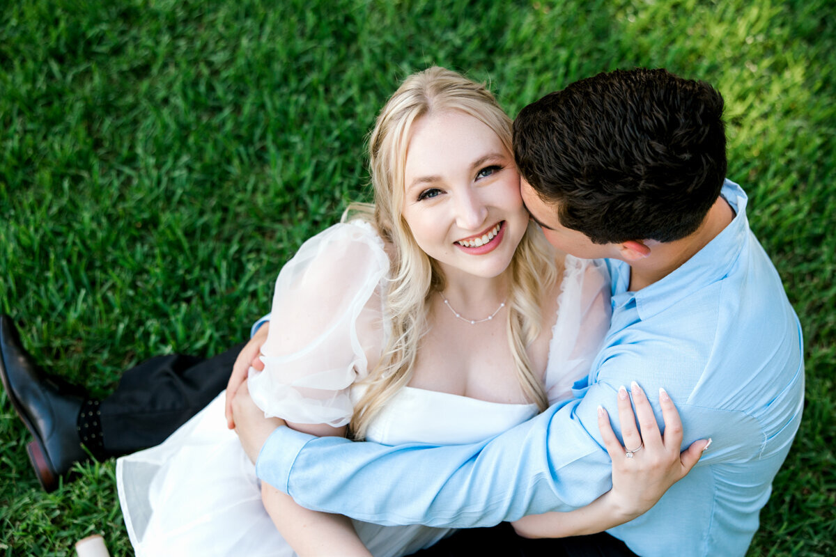 bride smiling at camera