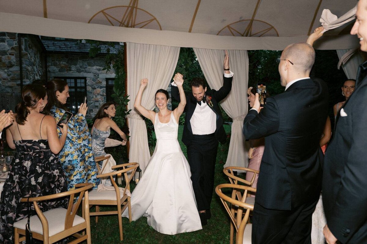 troutbeck-21-wedding-couple's-entrance-into-the-reception-at-troutbeck-jenny-fu-studio