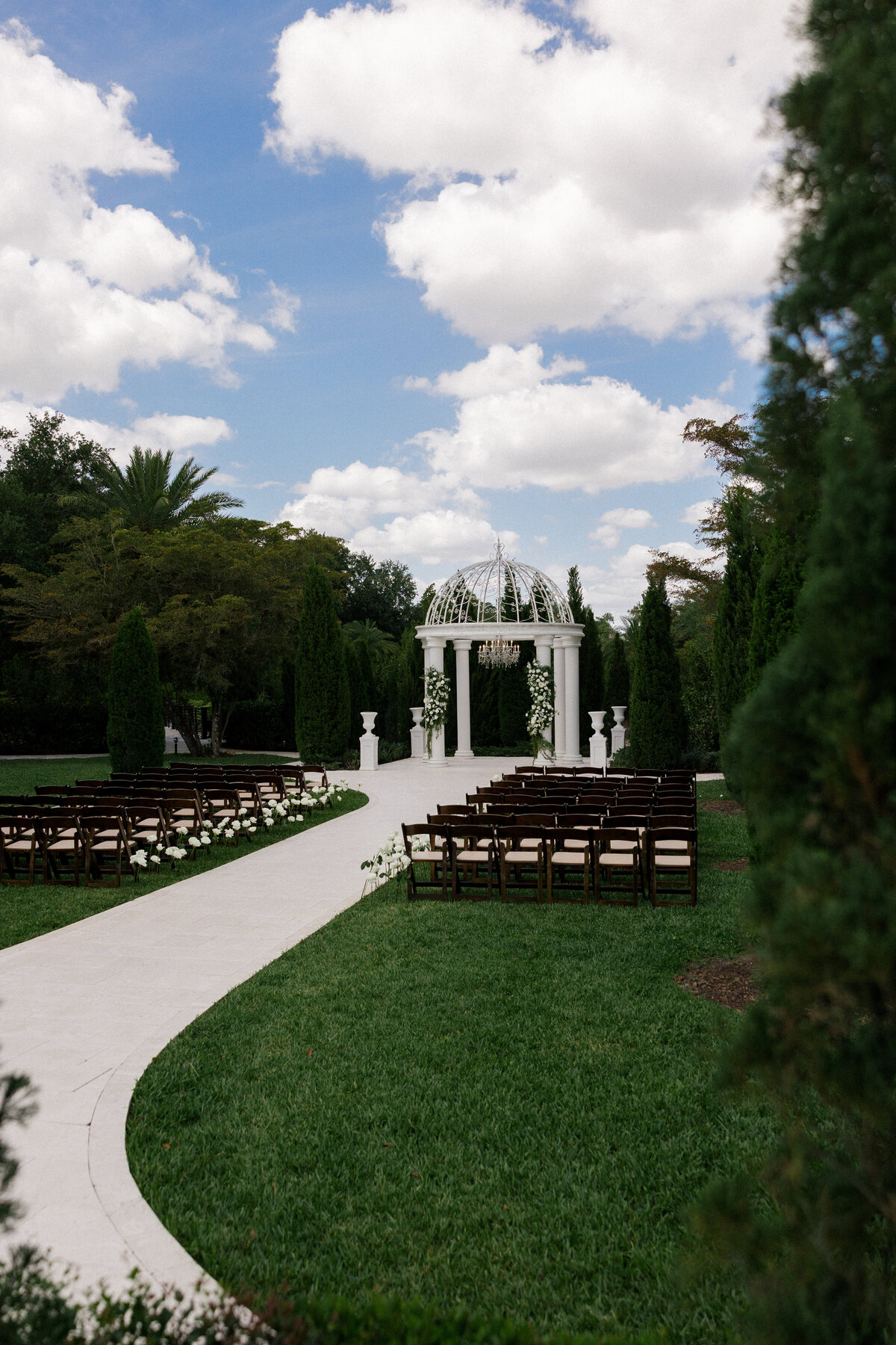 ceremony detail shot at fort myers florida venue, La Casa Toscana 