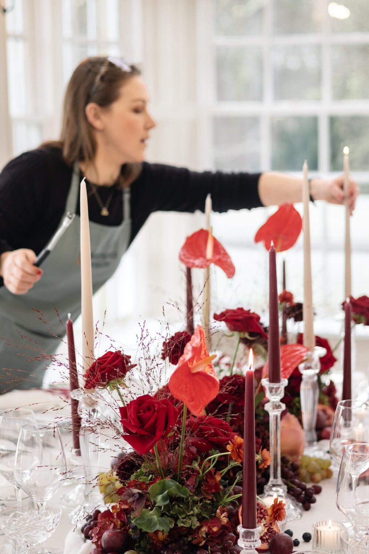 Kelly Vaughan Clinkscale styling an elegant event