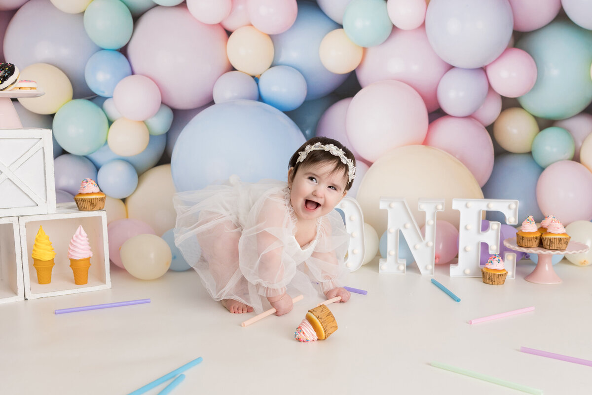 Colorful Cake Smash Photos