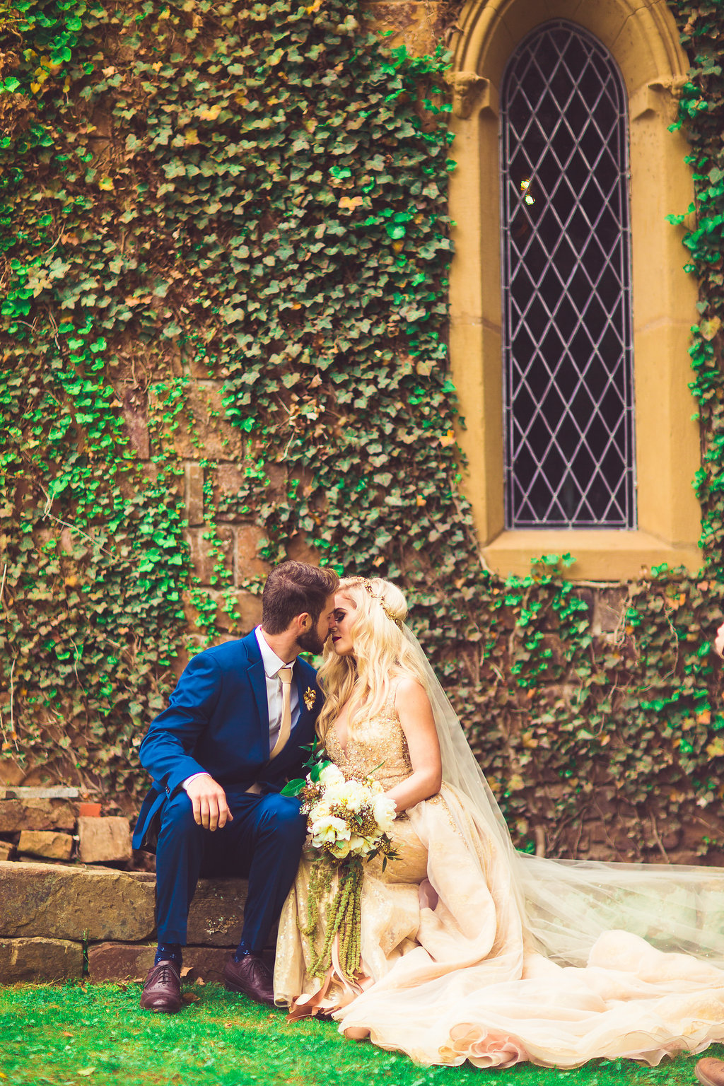 Wedding Photograph Of Groom Kissing Her Bride Los Angeles