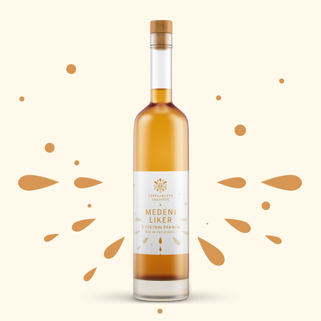 Beekeeping-Tekavcic-13-honey-liquor-brand-identity-packaging-label-design-Be-spotted-brand-studio